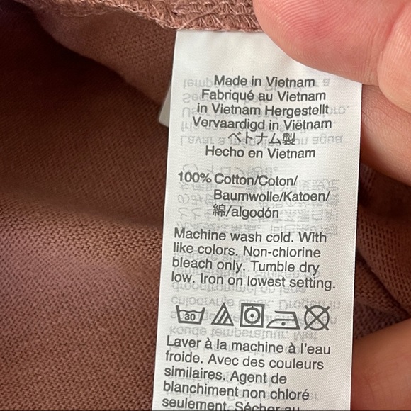 New Madewell Blush Pink Long Sleeve Button Sleeve Sweater Top Size S - Picture 10 of 10